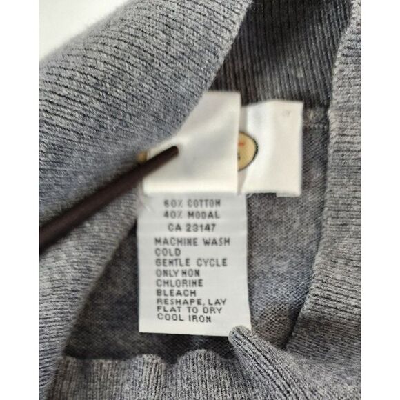 Talbot's Grey Long Sleeve Woman's Sweater in Medium - Picture 4 of 7